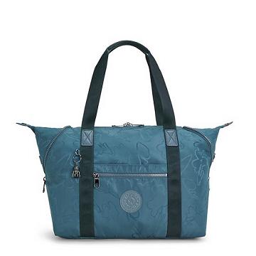 Kipling Art Medium Iconic Tote Tassen Donkerblauw Grijs | BE 1448YX